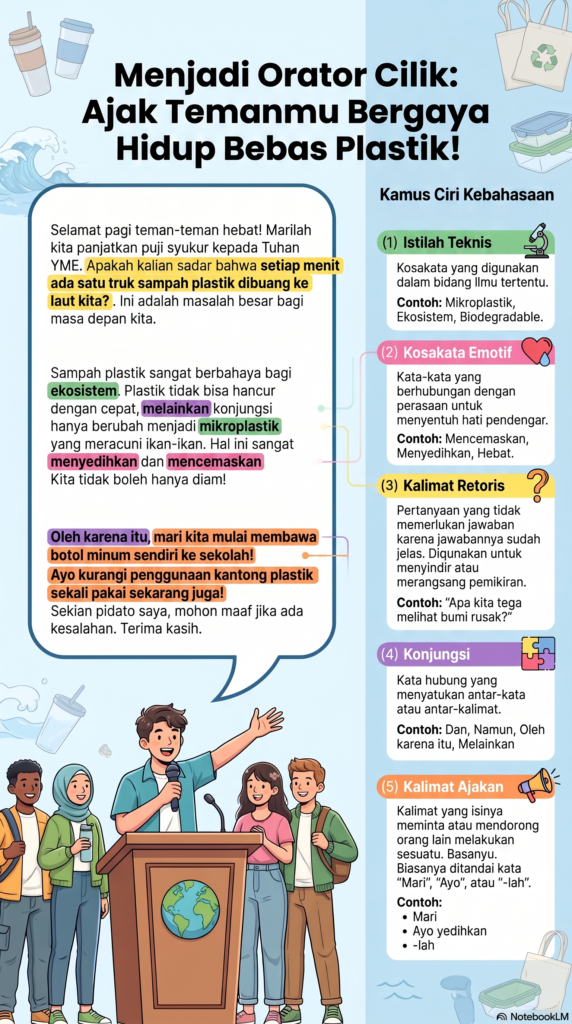 menjadi orator cilik bebas plastik